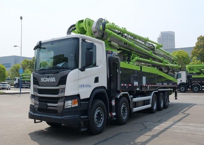 180CBM/H 66m 331KW 붐 펌프 트럭 Scania P450 섀시 고압 펌핑