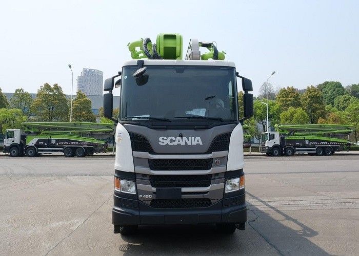180CBM/H 66m 331KW 붐 펌프 트럭 Scania P450 섀시 고압 펌핑