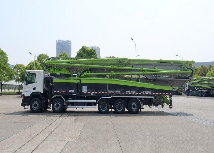 180CBM/H 66m 331KW 붐 펌프 트럭 Scania P450 섀시 고압 펌핑