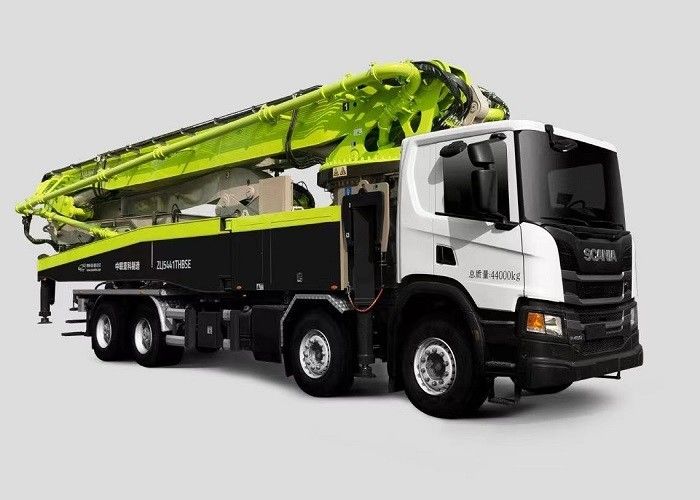 Euro 5 배출 58m SCANIA 콘크리트 트럭 8x4 높은 운전 안전