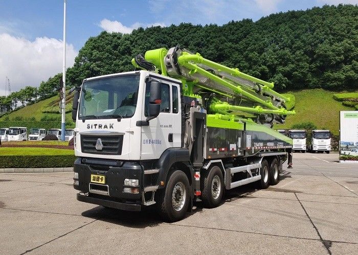 긴 붐 높은 정밀도를 가진 180cbm/H 56m 구체 펌프 트럭