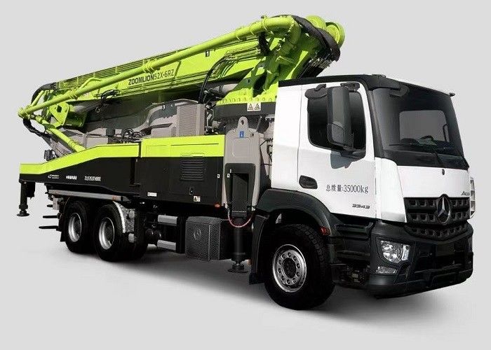 안전 구조 52m 구체 붐 펌프 트럭 유로 6 방출 3 축선