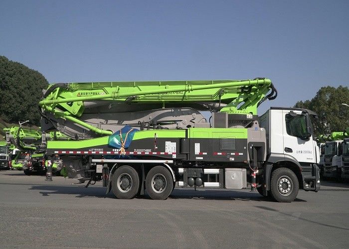 안전 구조 52m 구체 붐 펌프 트럭 유로 6 방출 3 축선