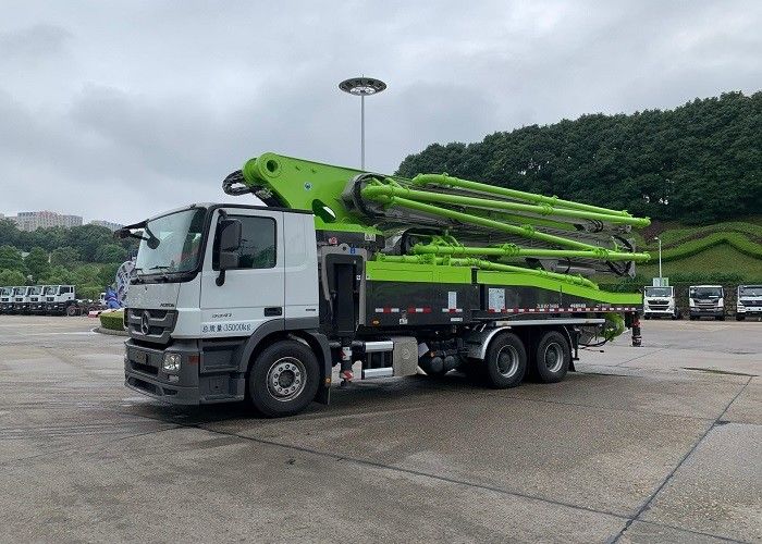 안전 구조 52m 구체 붐 펌프 트럭 유로 6 방출 3 축선