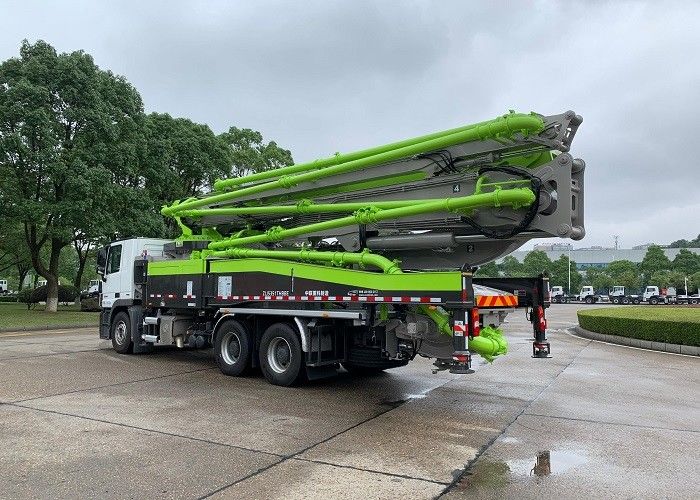 안전 구조 52m 구체 붐 펌프 트럭 유로 6 방출 3 축선