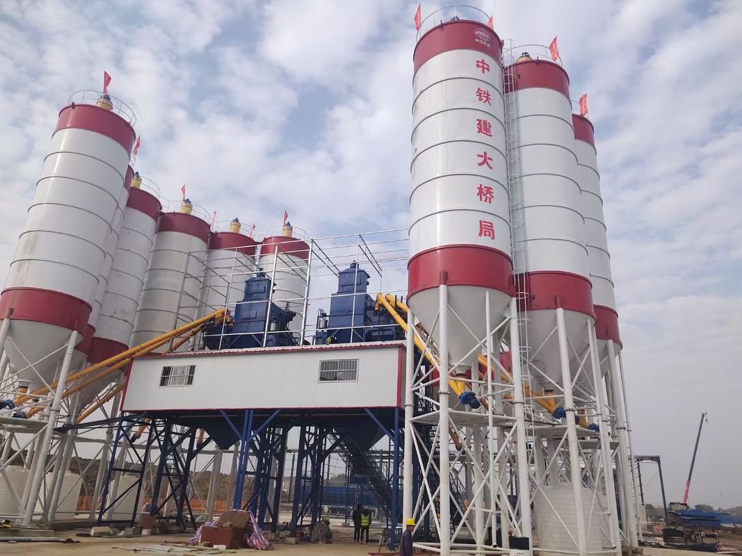 90m3/H HZS90 콘크리트 배치 플랜트 건식 자동 제어 시스템