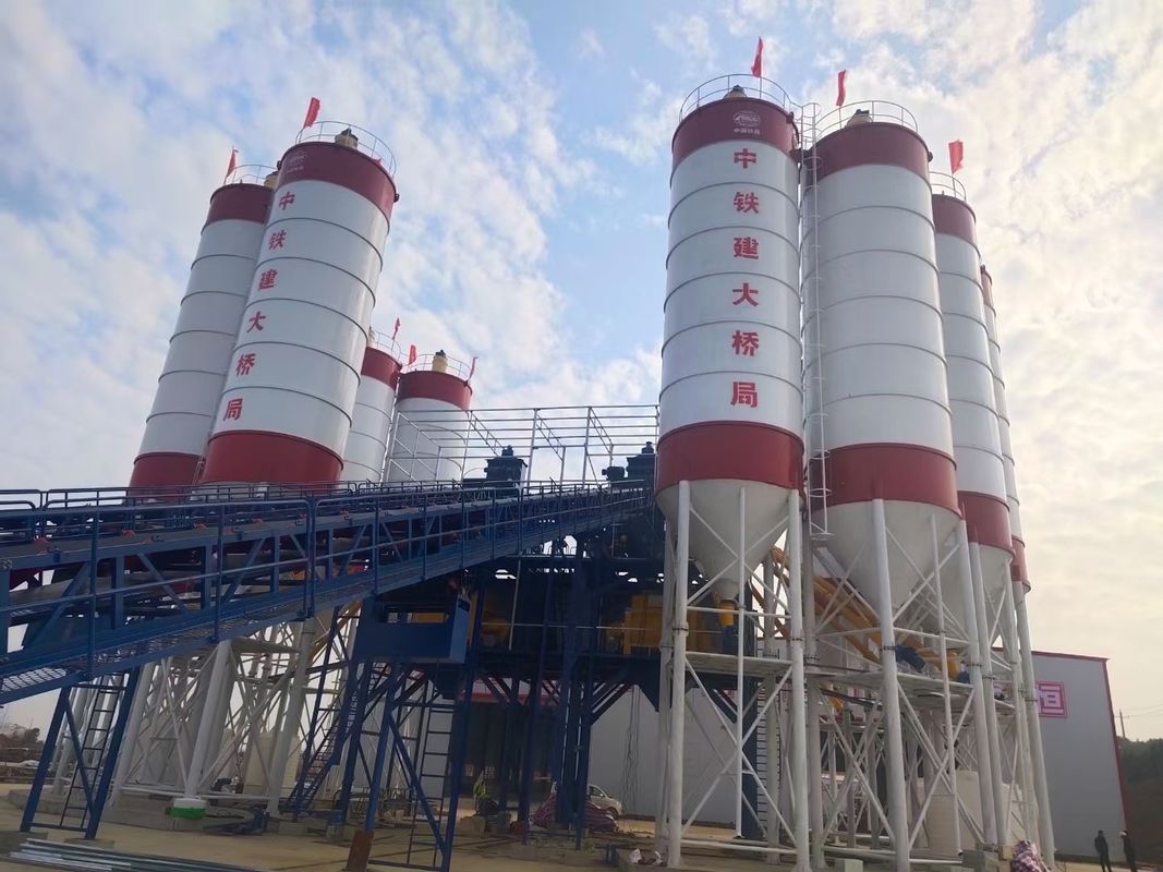 90m3/H HZS90 콘크리트 배치 플랜트 건식 자동 제어 시스템