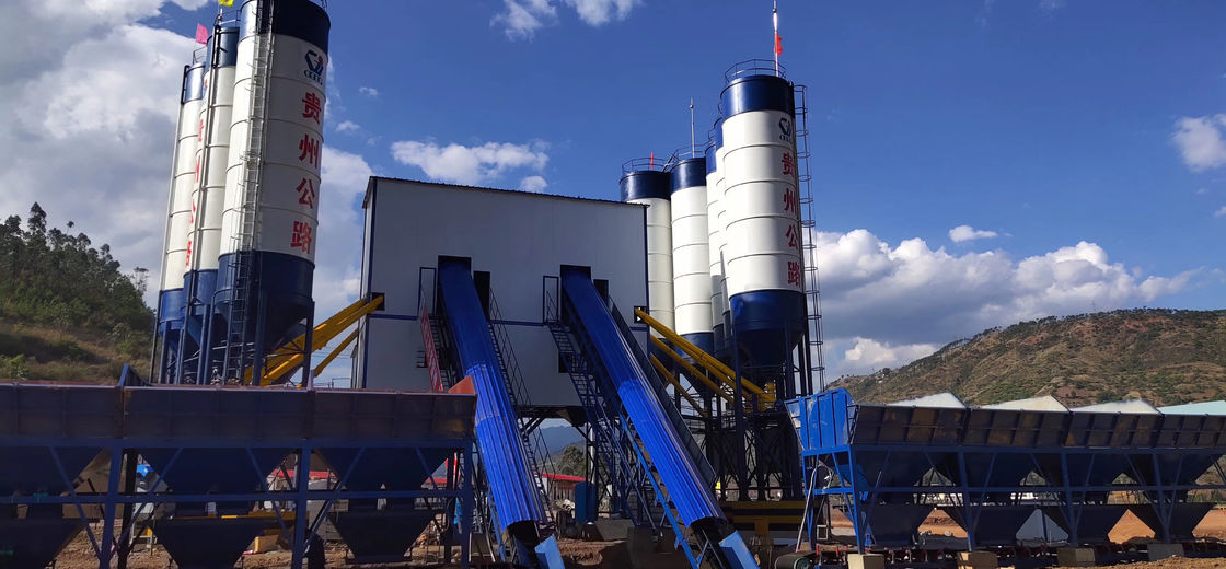 BANGBO 120m3/H Sicoma 믹서가 있는 콘크리트 배치 플랜트 습식 혼합