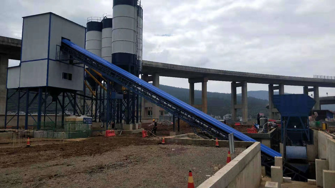 BANGBO 75m3/H 구체적인 배치 체계, 쌍둥이 갱구 믹서 배치 공장