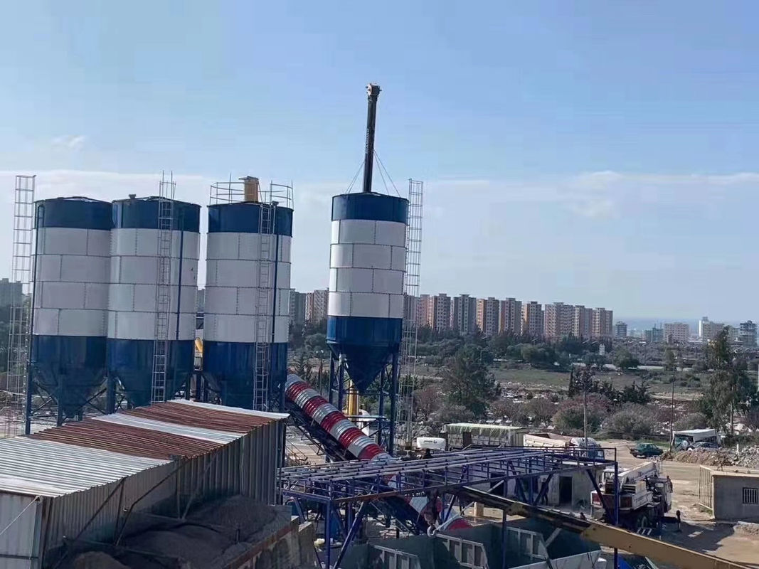 ISO90001 180CBM/H 콘크리트 배치 플랜트 트윈 샤프트 파운데이션 무료