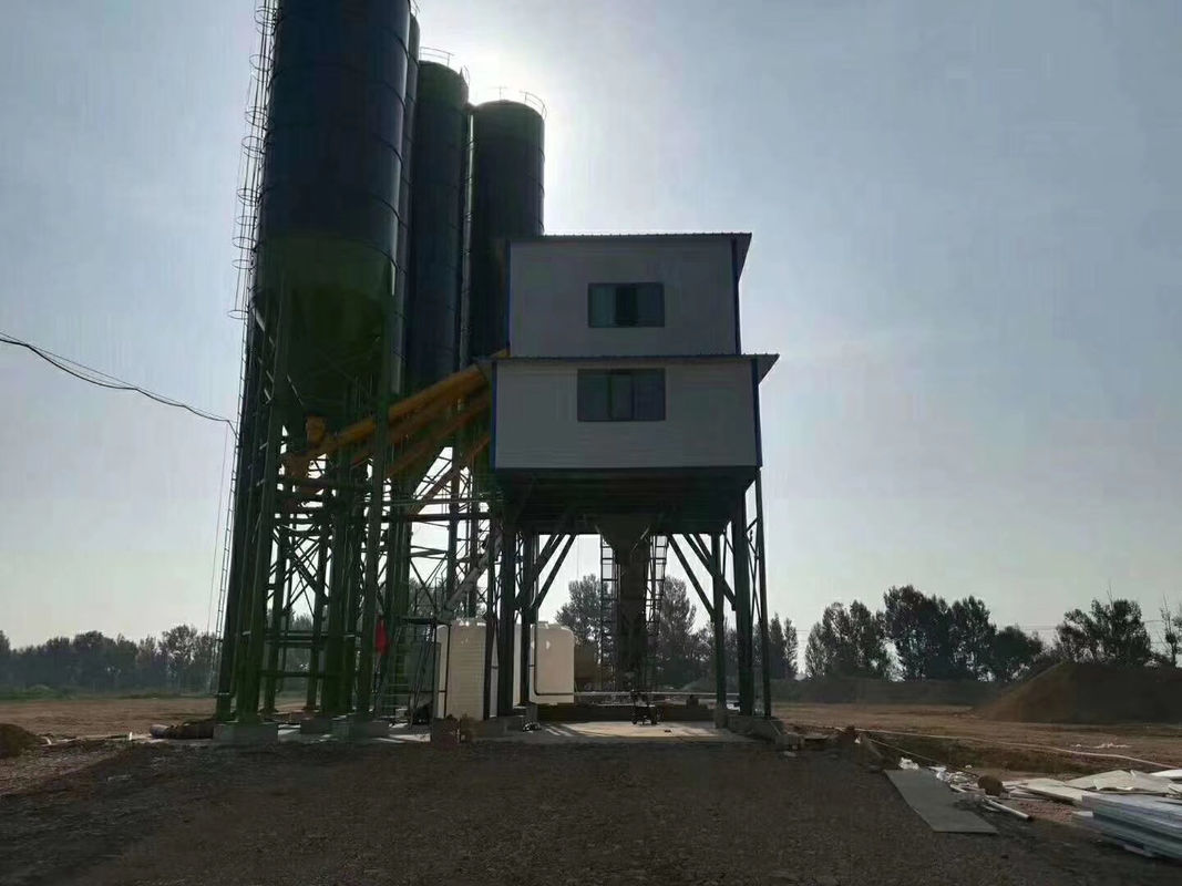 자동 통제 HZS50 구체적인 일괄 처리 공장, 고쳐지는 전기 시멘트 믹서