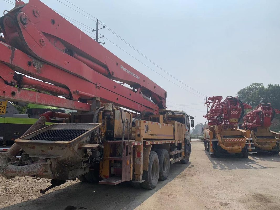 Putzmeister 재생되지 않은 Beton 펌프 사용 시멘트 트럭 붐 Puming Car 42 미터