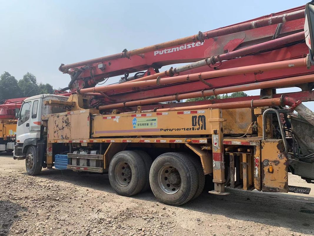Putzmeister 재생되지 않은 Beton 펌프 사용 시멘트 트럭 붐 Puming Car 42 미터