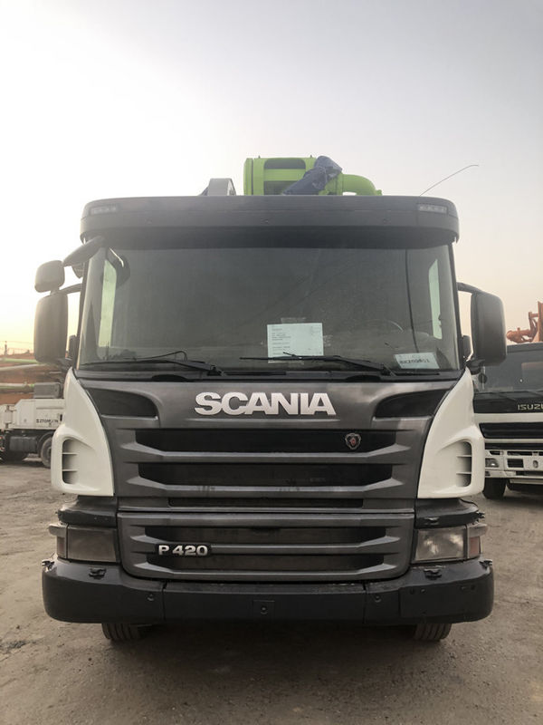 Renewed Beton Pump X Leg Scania 중고 트럭 그린 56M