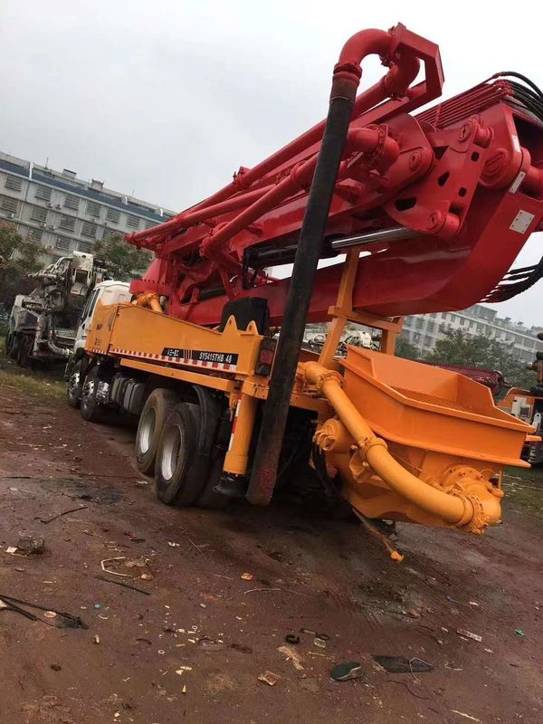 287KW는 건설을 위해 콘크리트 펌프 트럭 46 미터를 사용