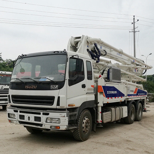 새로 단장한 Zoomlion 4RZ 중고 트럭 Isuzu 섀시 37m 120m3/H