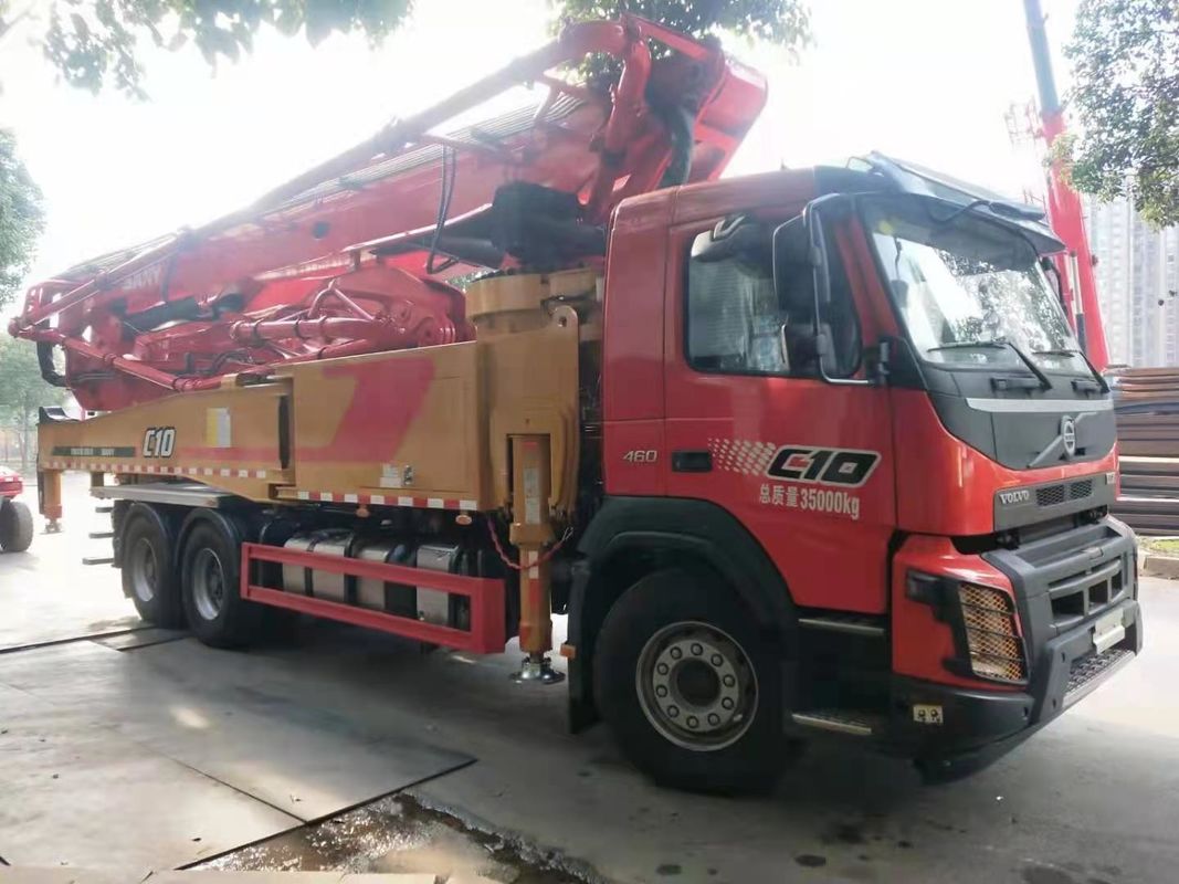 새니 52m 볼보 붐 베톤 펌프 사용된 시멘트 펌프 트럭