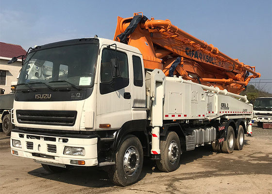 8*4 Zoomlion 구체 펌프 트럭은 Beton 펌프 Isuzu 포좌 50m 160m3/H를 갱신했습니다